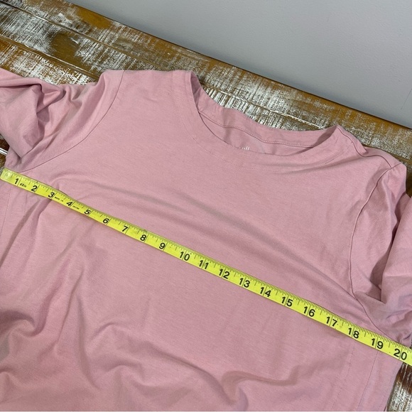 J.Jill Luxe Supima® forward-seam tunic Top Size L Color Pink - Picture 7 of 9